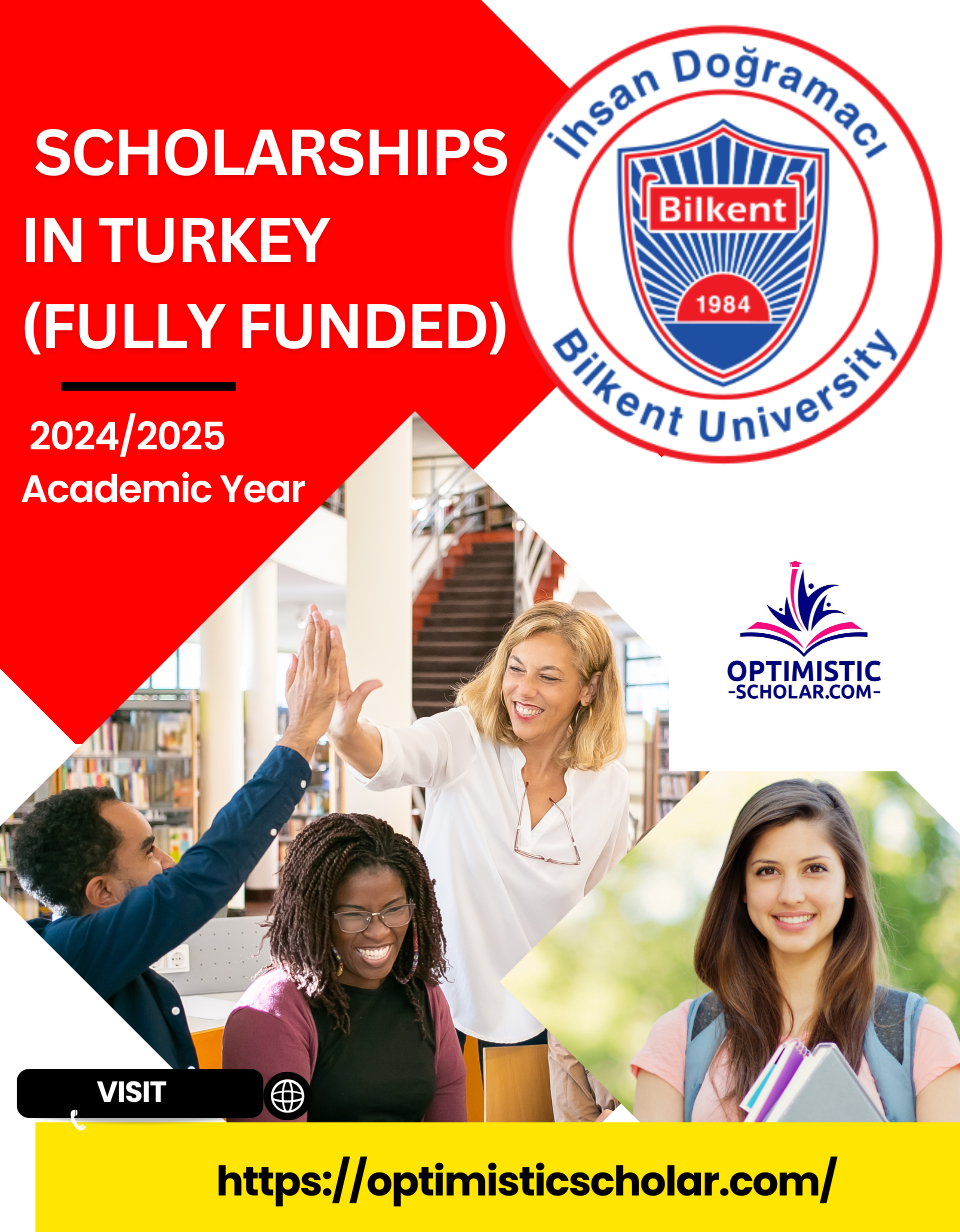 Fully Funded in Turkey – Bilkent University International Scholarships 2024-25