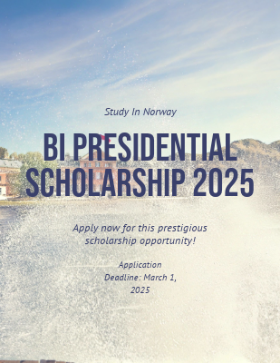 BI Presidential Scholarships in Norway 2025 for International Students – Fully Funded