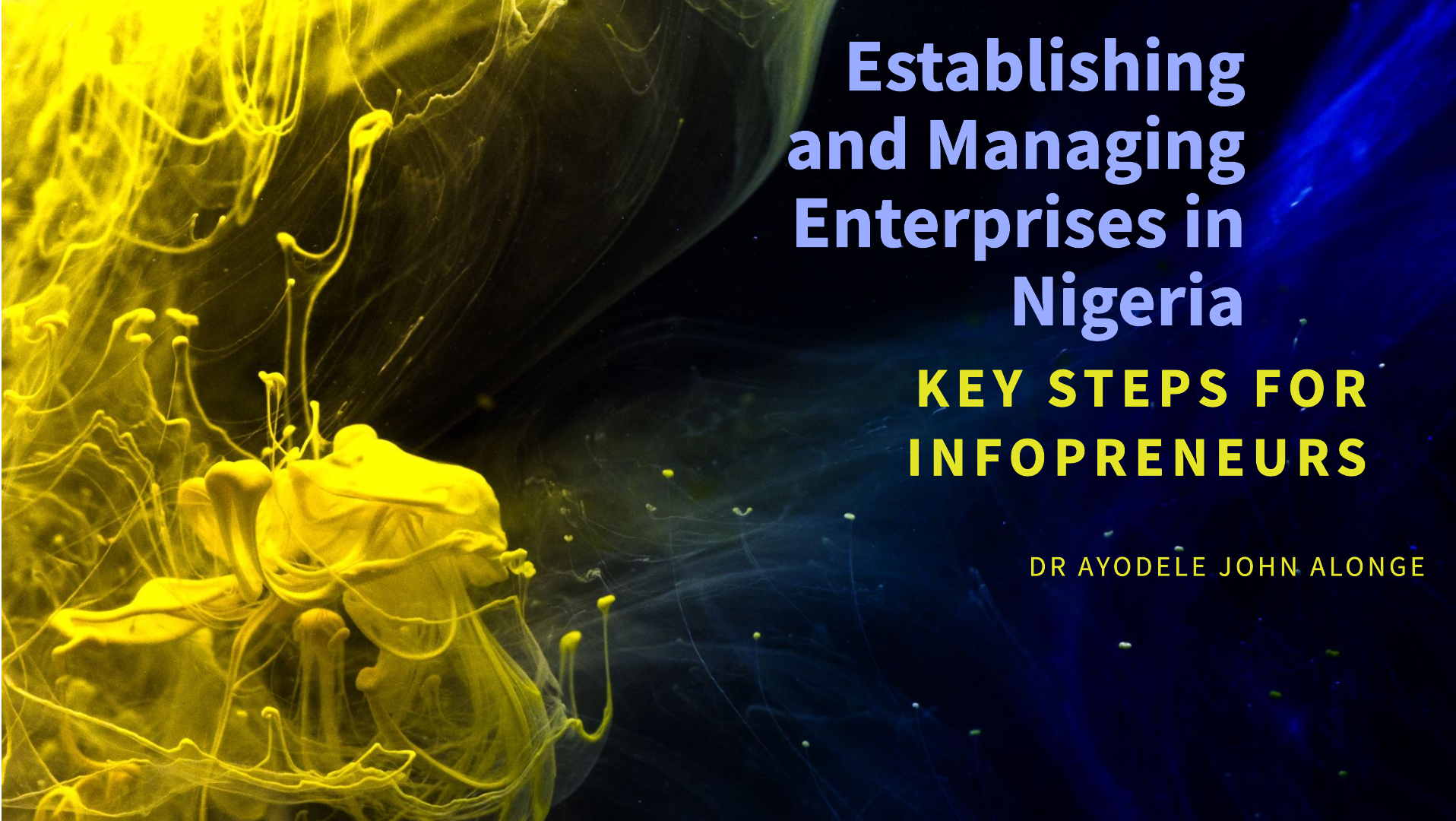 Key Steps to Establishing and Managing Enterprises in Nigeria as an Infopreneur