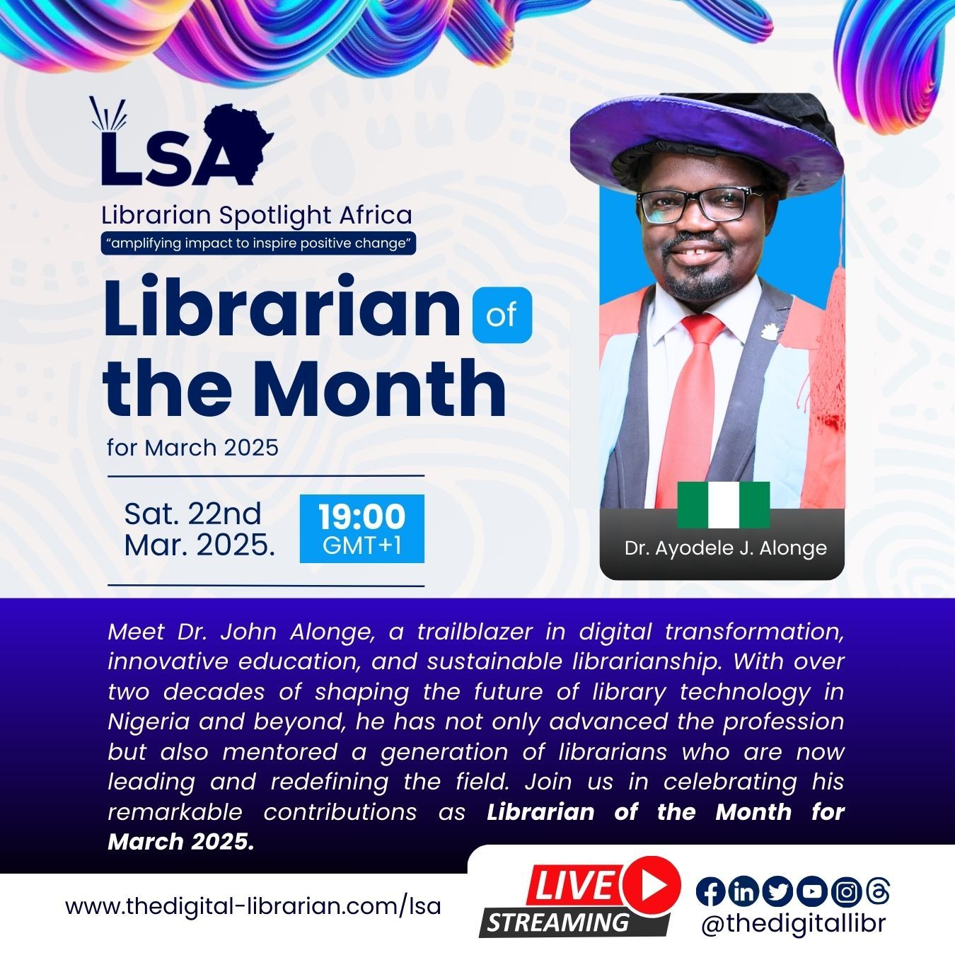 Dr. Ayodele Alonge: Leading the Digital Transformation of Libraries