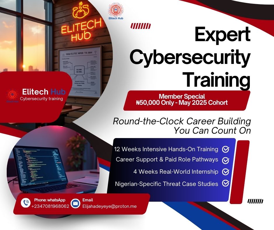 Become a Cybersecurity Pro in 12 Weeks: Elitech Hub’s Guaranteed Internship & Job Pathway (2025)