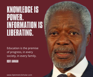 OPtimistic Scholar Quote